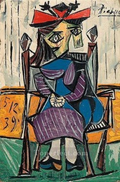 Woman Sitting 3 1962 cubism Pablo Picasso Oil Paintings